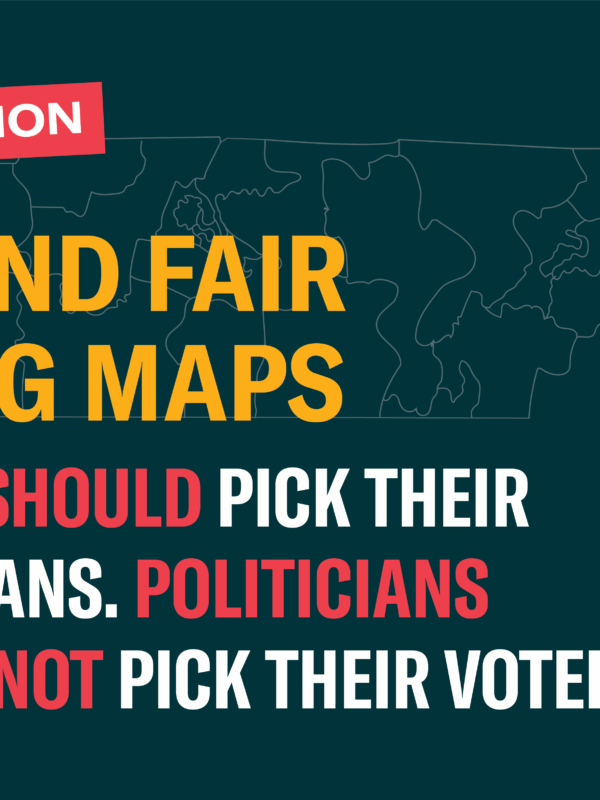 Demand Fair Voting Maps: Voters should pick their politicians, politicians should not pick their voters