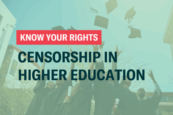 censorship in higher ed