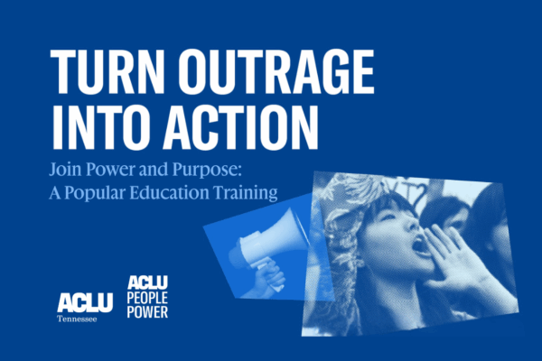 banner for power and purpose training with ACLU National