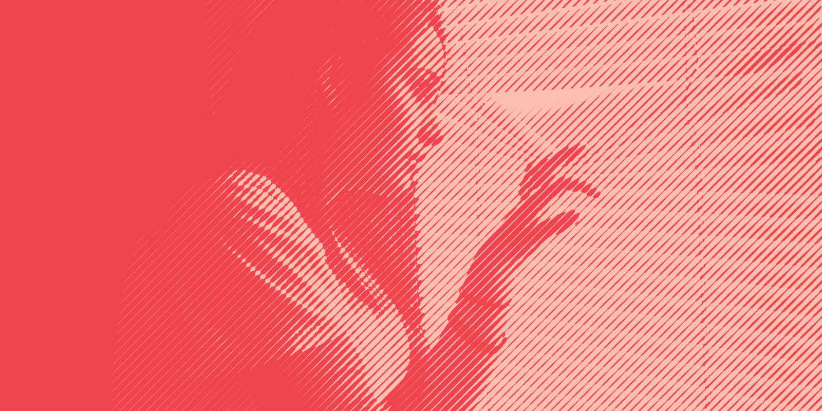 womanlookingoutsidewindow-worried-engraved-red