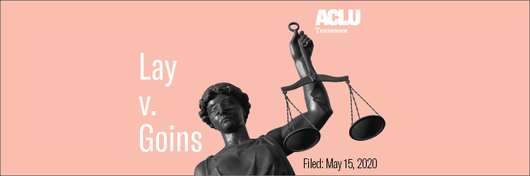 Lady justice holding scales, pink background