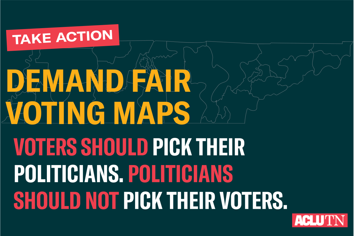 Demand Fair Voting Maps: Voters should pick their politicians, politicians should not pick their voters